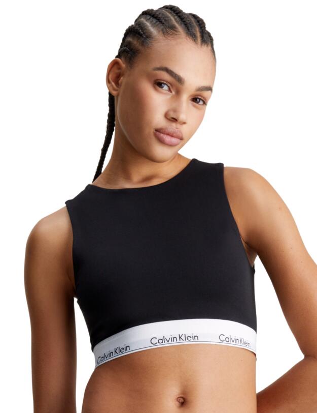 Calvin Klein Modern Cotton Unlined Bralette Black 