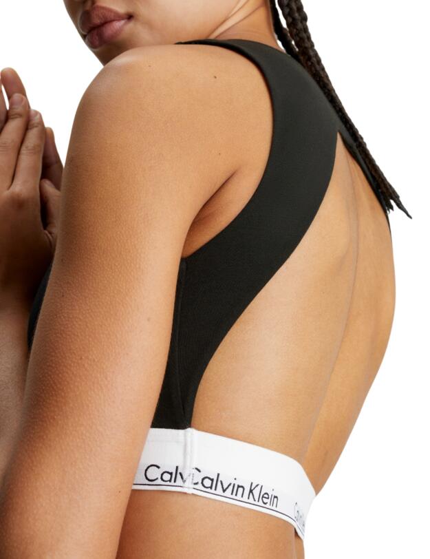 Calvin Klein Modern Cotton Unlined Bralette Black 