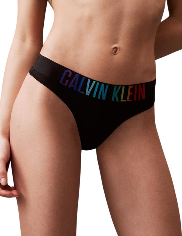 Calvin Klein Intense Power Pride Thong Black/ Ombre Pride