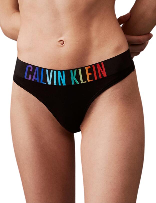 Calvin Klein Intense Power Pride Thong Black/ Ombre Pride