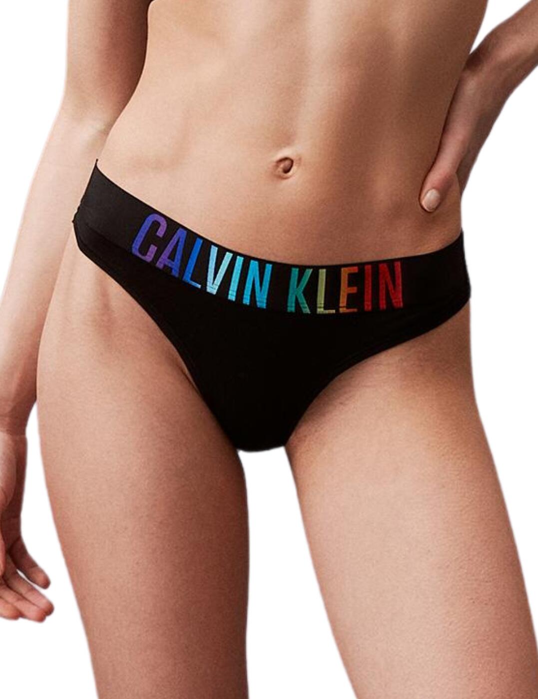 Calvin Klein Intense Power Pride Thong Black/ Ombre Pride