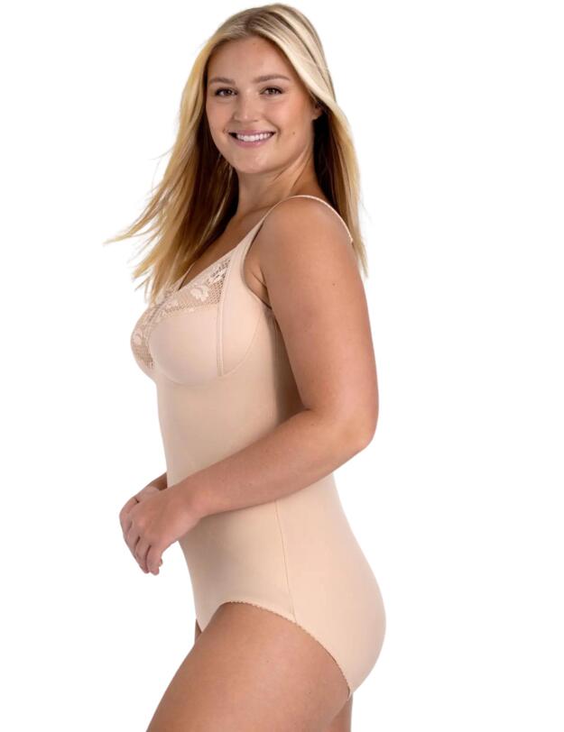 Miss Mary Of Sweden Lovely Lace Bodysuit Beige