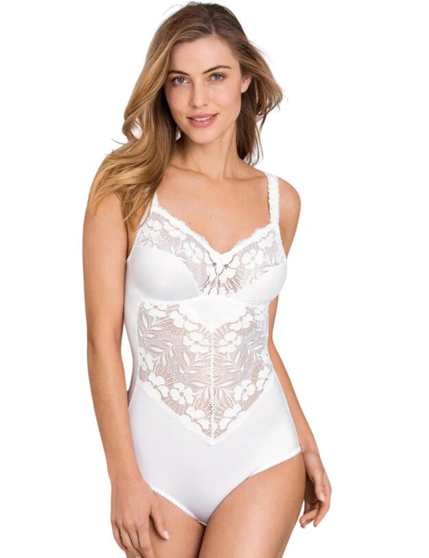 Miss Mary Of Sweden Fantastic Flair Bodysuit White