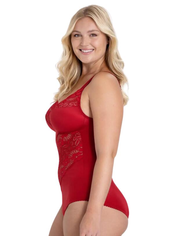 Miss Mary Of Sweden Fantastic Flair Bodysuit English Red