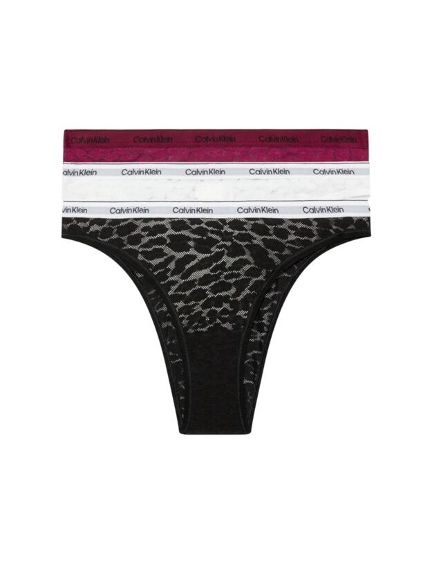 Calvin Klein Brazilian Brief 3 Pack Purple Potion/ White/ Black