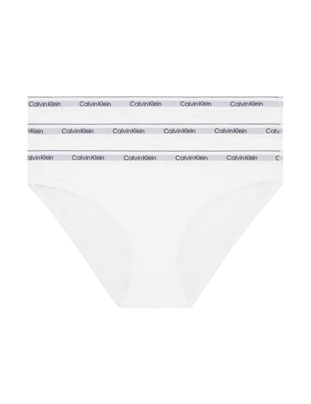 Calvin Klein Modern Logo Bikini Brief 3 Pack White/White/White