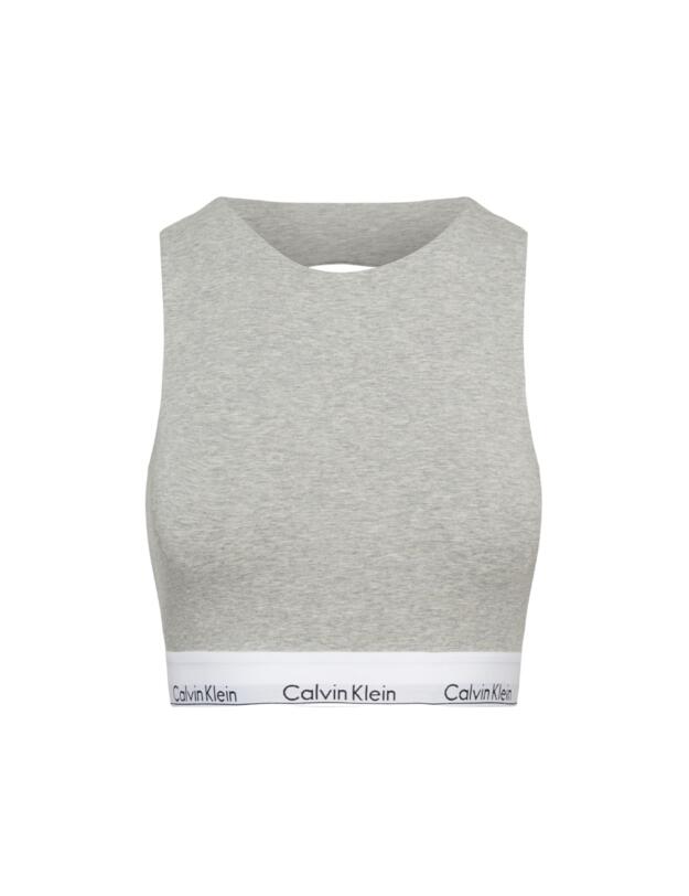 Calvin Klein Modern Cotton Unlined Bralette Grey Heather 