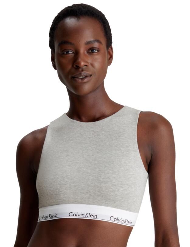 Calvin Klein Modern Cotton Unlined Bralette Grey Heather 