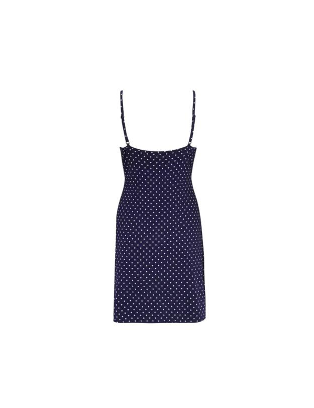 Pour Moi Jersey Mini Dress Navy White Spots