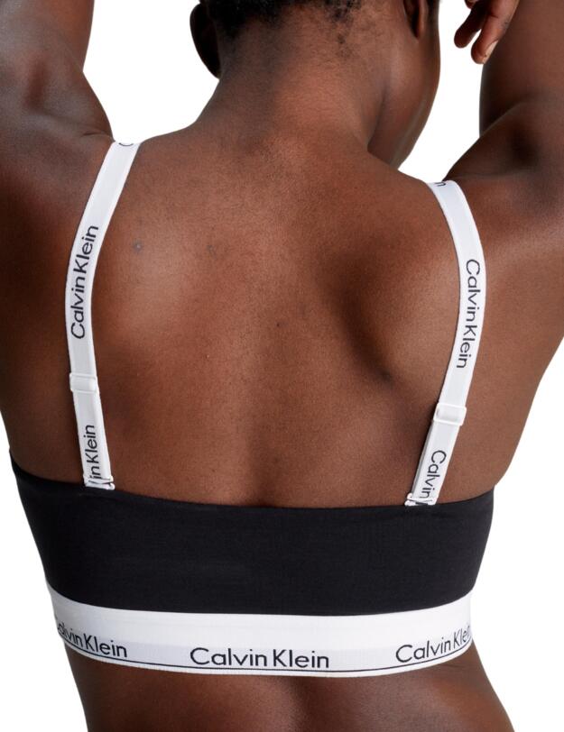 Calvin Klein Modern Cotton Lightly Lined Bandeau Black 
