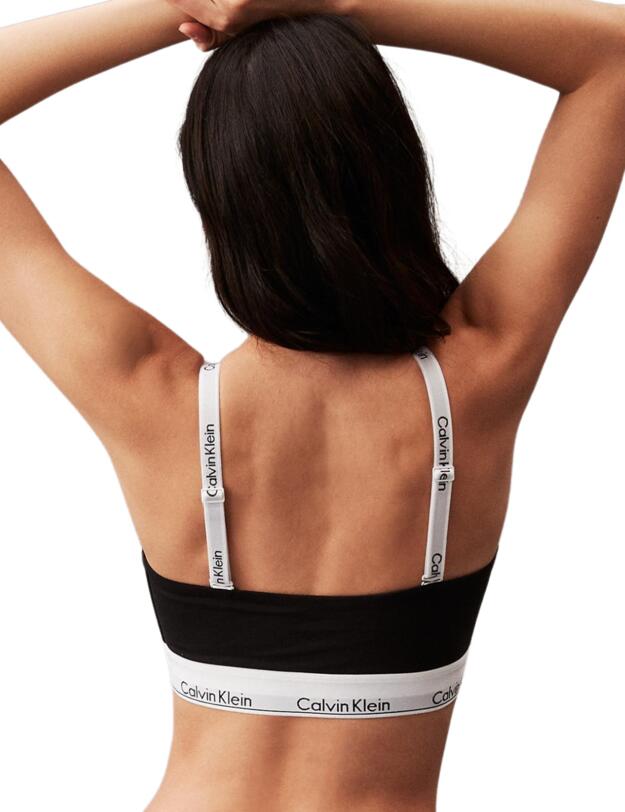 Calvin Klein Modern Cotton Lightly Lined Bandeau Black 