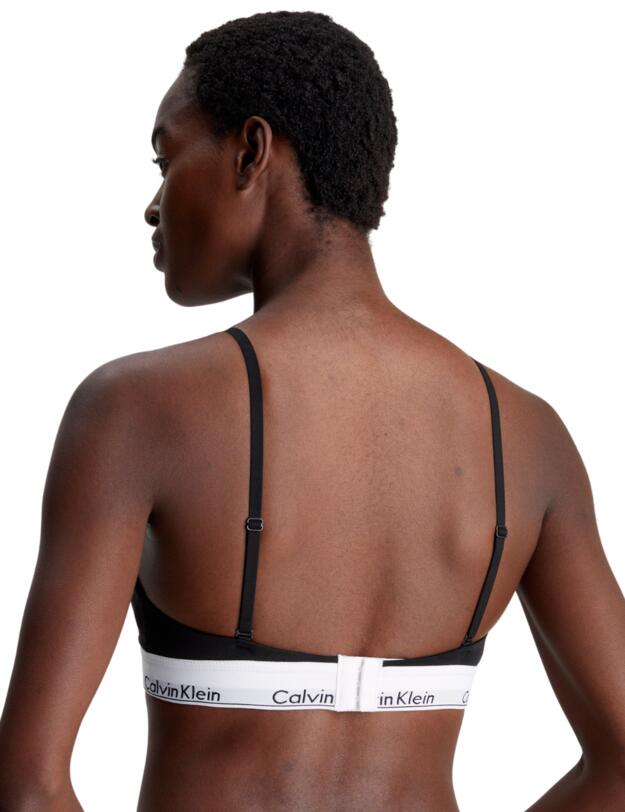 Calvin Klein Modern Cotton Triangle Post Surgery Bra Black 