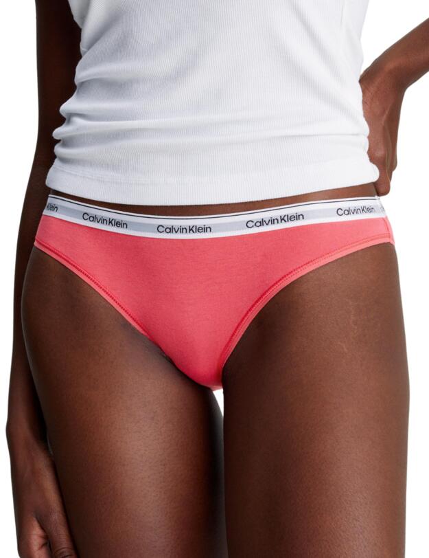 Calvin Klein Modern Logo Bikini Brief 3 Pack Azalea/ White/ Grey Heather 