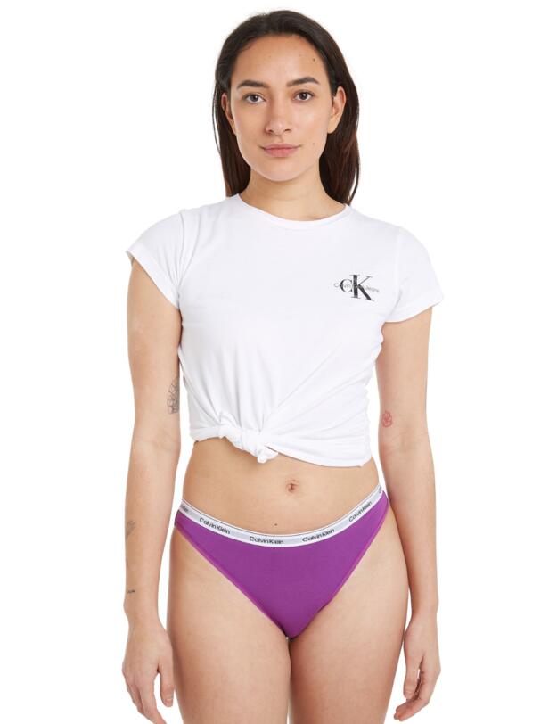 Calvin Klein Modern Logo Bikini Briefs 5 Pack Pool Green/ Fuchsia Fedora/ Dahlia/ Blue Atoll/ Vibran