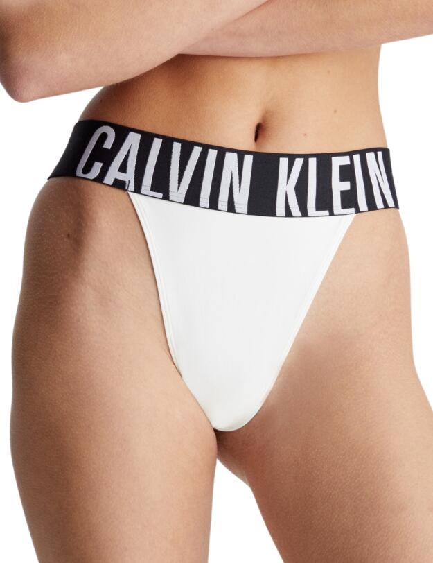 Calvin Klein High leg Thong White 
