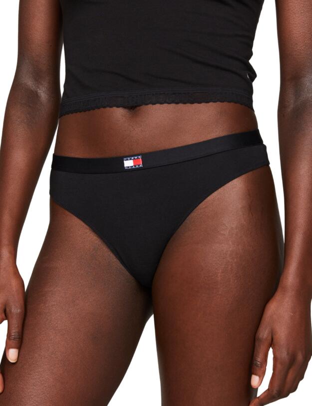 Tommy Hifiger 3 Pack Classic Thongs Black/Black/Black