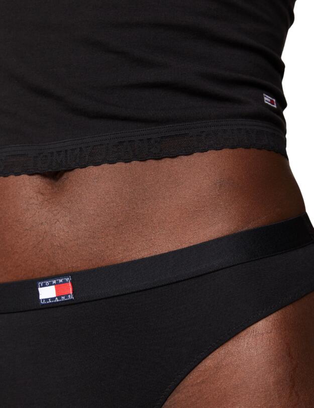 Tommy Hifiger 3 Pack Classic Thongs Black/Black/Black