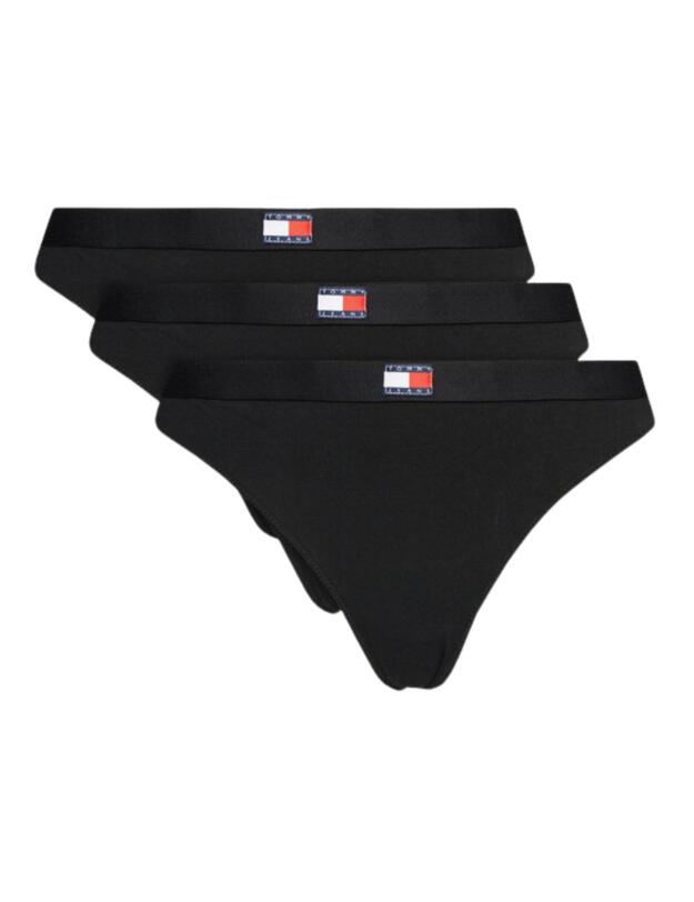 Tommy Hifiger 3 Pack Classic Thongs Black/Black/Black