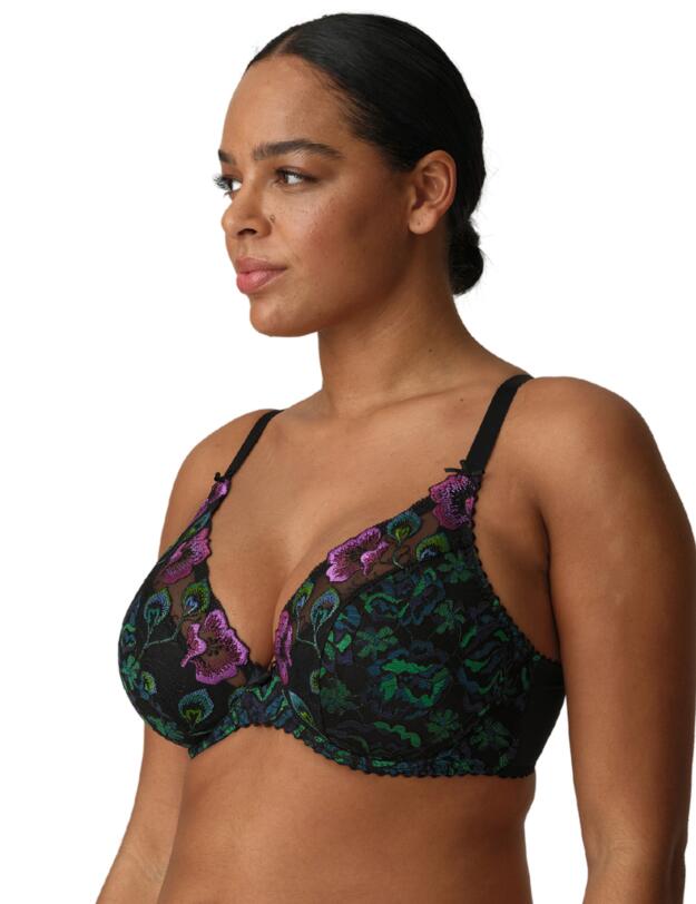 Prima Donna San Angel Plunge Bra Peacock Feather