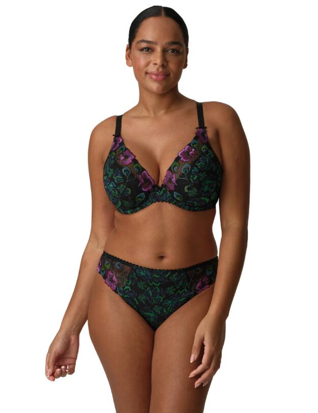 Prima Donna San Angel Plunge Bra Peacock Feather