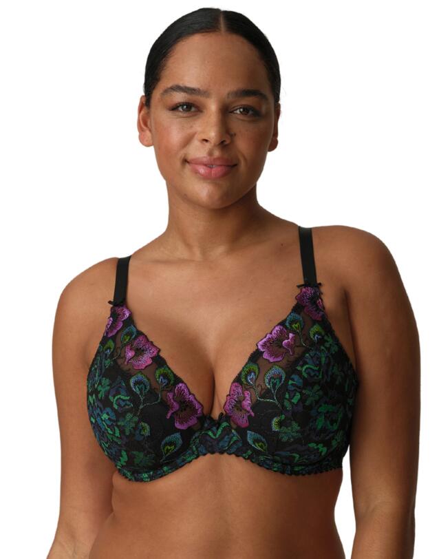 Prima Donna San Angel Plunge Bra Peacock Feather