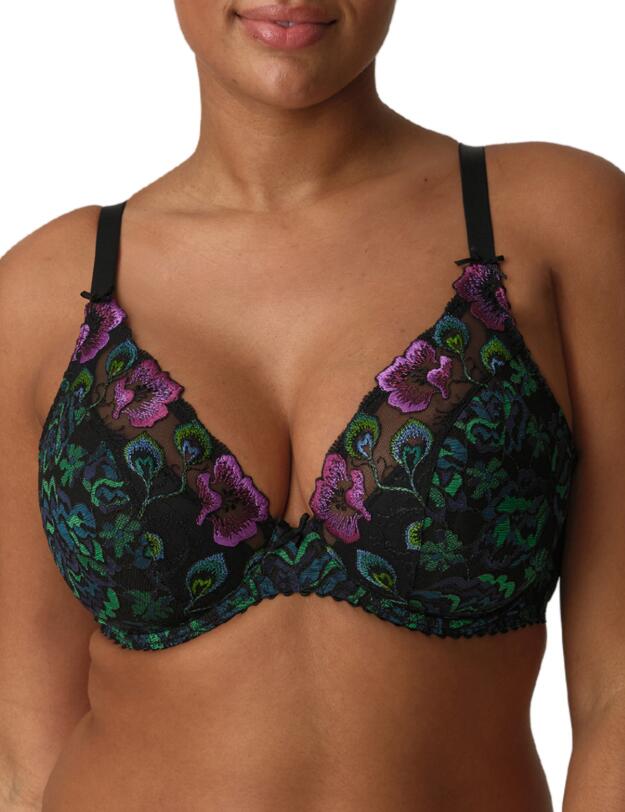Prima Donna San Angel Plunge Bra Peacock Feather