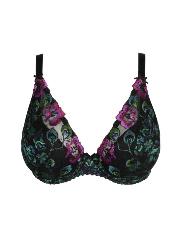 Prima Donna San Angel Plunge Bra Peacock Feather