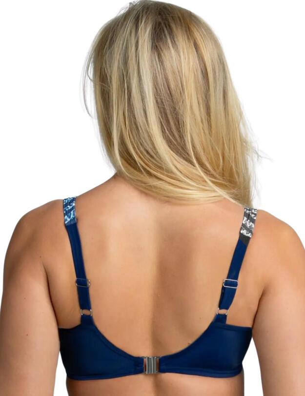 Miss Mary Of Sweden Bondi Bikini Top Navy Blue