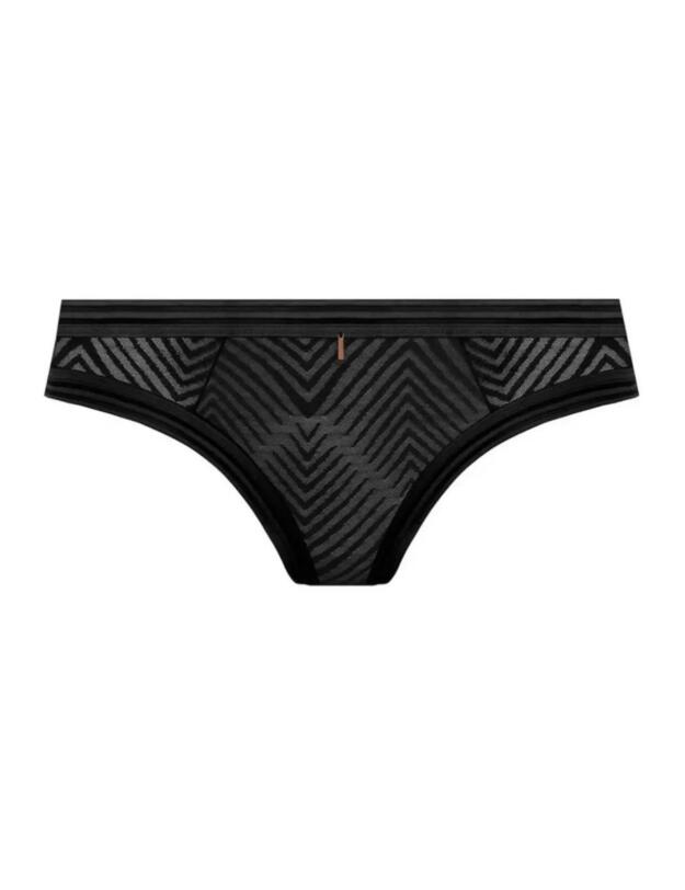 Freya Tailored Brazilian Brief Black