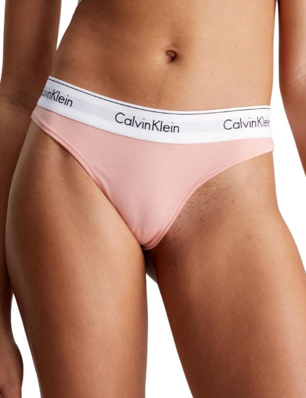 Calvin Klein Modern Cotton Thong Coral Almond