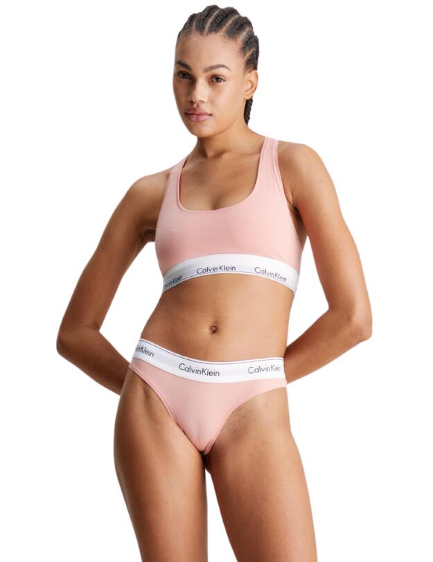 Calvin Klein Modern Cotton Thong Coral Almond