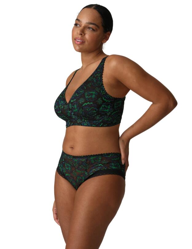 Prima Donna San Angel Luxury Thong Peacock Feather 