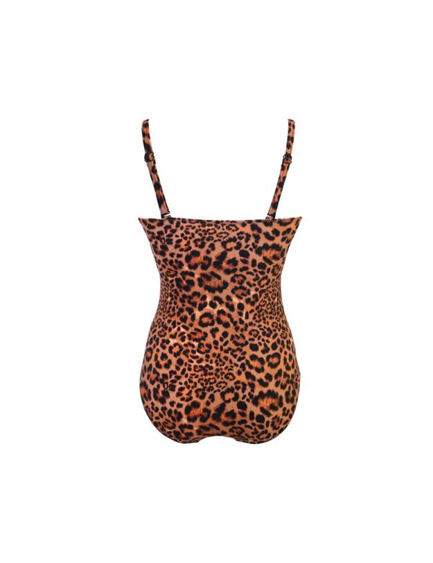 Pour Moi Santa Monica Control Swimsuit Leopard