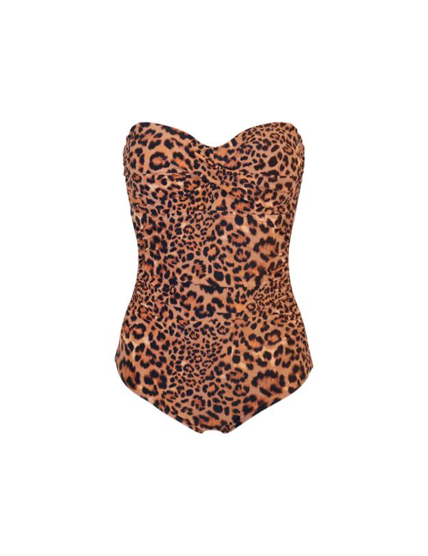 Pour Moi Santa Monica Control Swimsuit Leopard