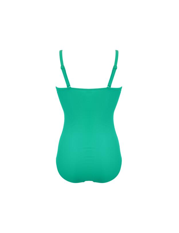 Pour Moi Santa Monica Strapless Control Swimsuit Green