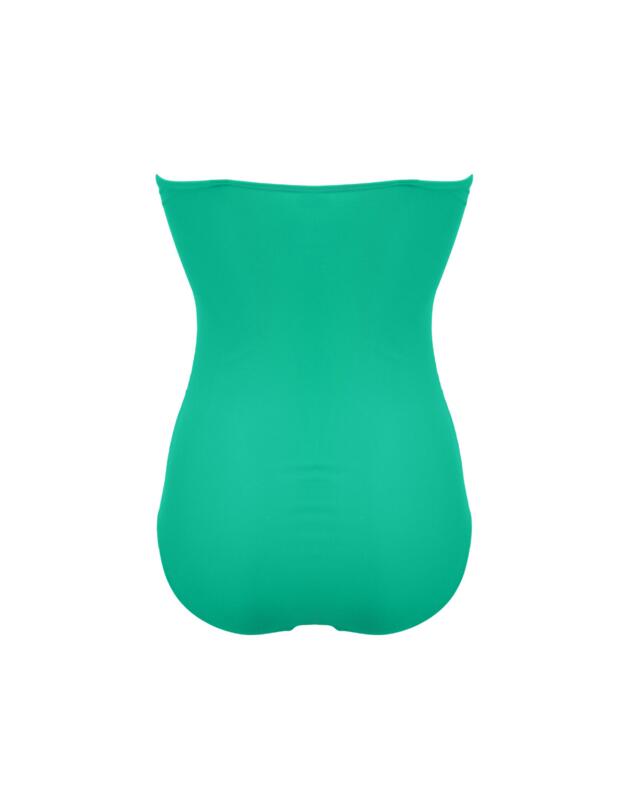Pour Moi Santa Monica Strapless Control Swimsuit Green