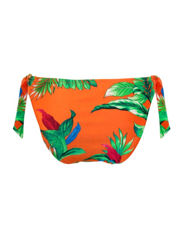 Pour Moi Paradiso Tie Side Bikini Brief Orange Tropical