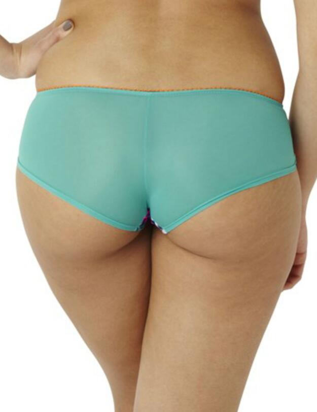 7472 Cleo Maya Brief Teal Animal Print - 7472 Brief