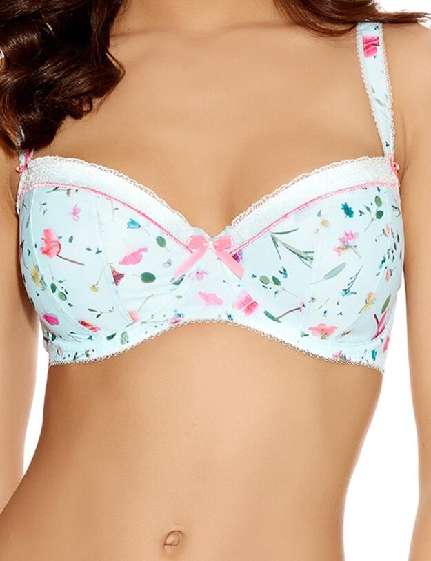 1813 Freya Eden Padded Half Cup Bra Pale Blue - 1813 Half Cup Bra