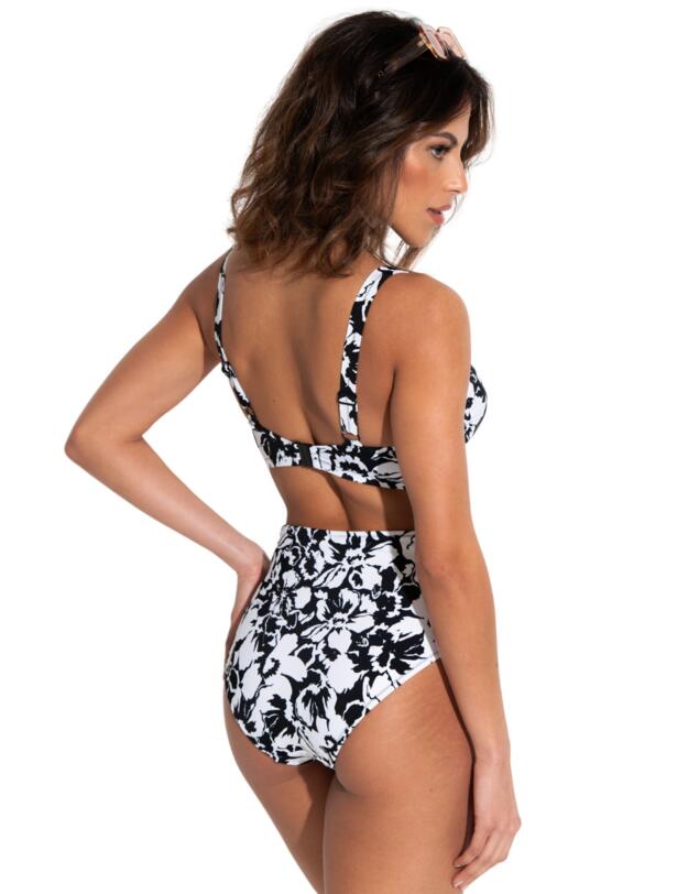 Pour Moi Cali Recycled Tummy Control Brief Black/White