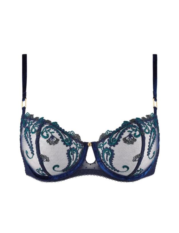 Aubade Velvet Memories Half Cup Bra Twilight 