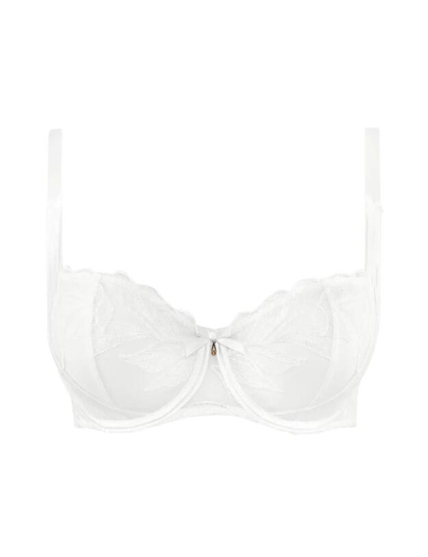  Aubade Fleur De Tattoo Comfort Half-Cup Bra Blanc
