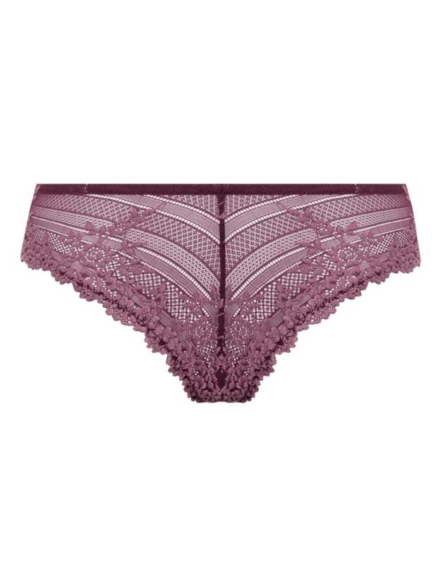Wacoal Embrace Lace Tanga Italian Plum/ Valerian