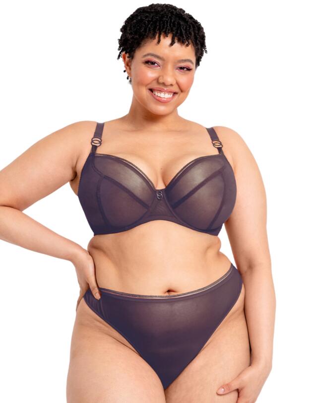 Curvy Kate Lifestyle Plunge Bra Plum Purple