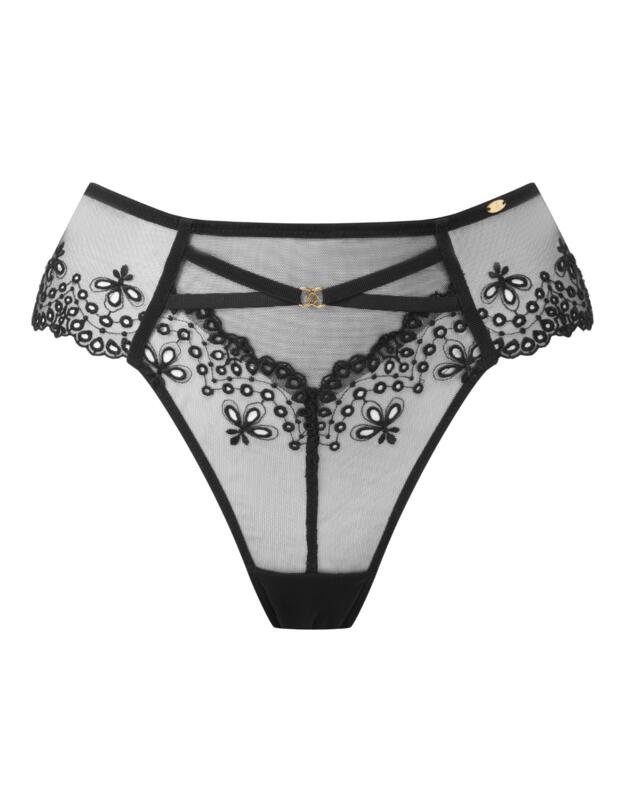 Gossard Rebel High Waist Brazilian Brief Black