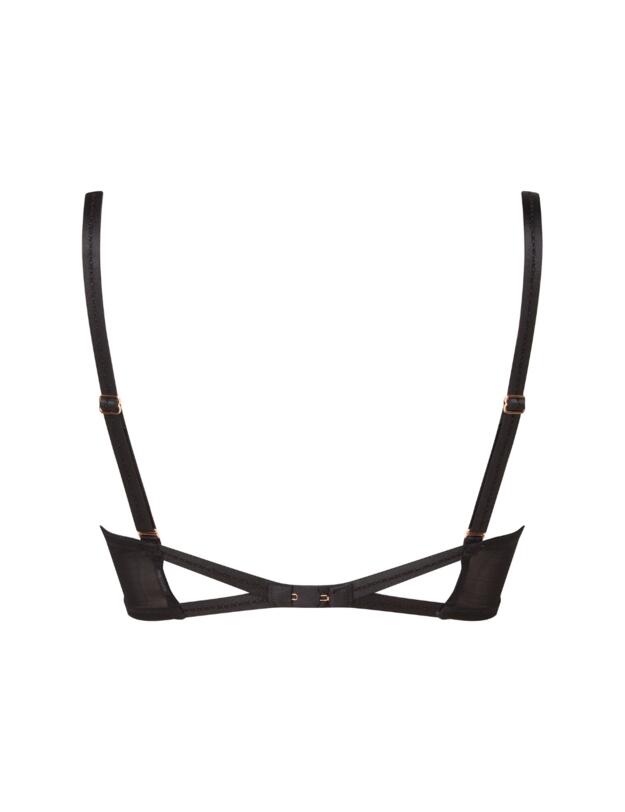 Gossard VIP Lavish Uplifting Balconette Bra Black