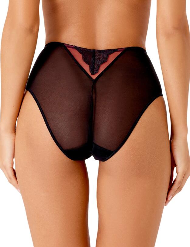 Gossard VIP Confession Deep Brief Burgundy/Black