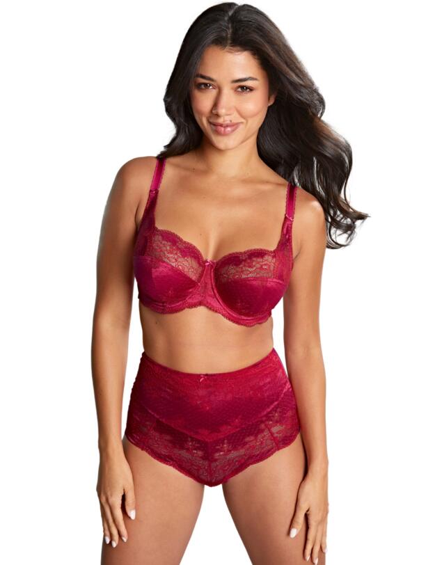 Panache Clara High Waist Brief Orchid/Red 