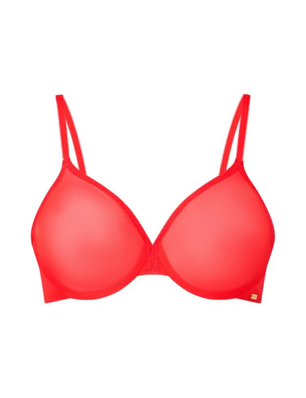 Gossard Glossies Sheer Bra Salsa Red
