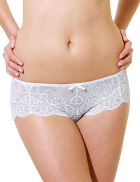 Panache Andorra Lace Short Brief 5674  - 5674 White